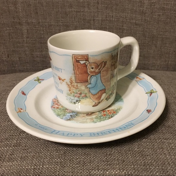 Wedgwood Peter Rabbit Happy Birthday set - Picture 1 of 7